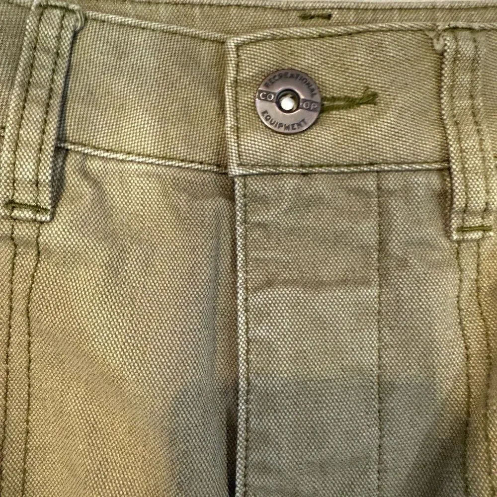 REI Co-Op Trailsmith Pants Canvas Double Knee Reinforced Size 8 Hiking Workwear